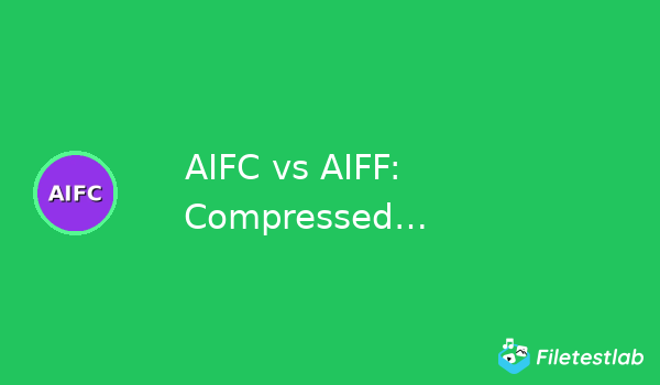 AIFC vs AIFF: Compressed vs Uncompressed Apple Audio Formats