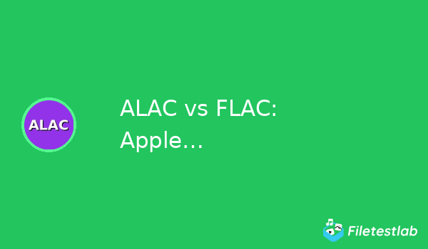 ALAC vs FLAC: Apple vs Open-Source Lossless Audio Compression