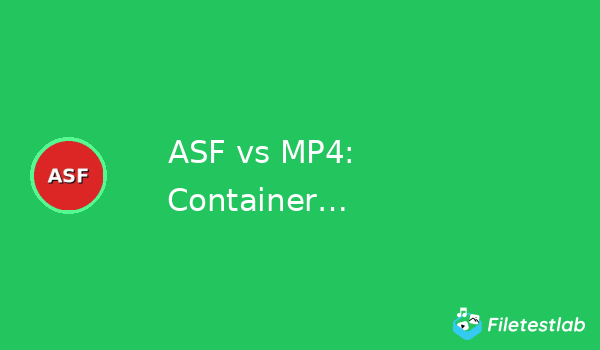 ASF vs MP4: Container Format Comparison for Modern Media