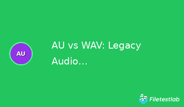 AU vs WAV: Legacy Audio Format Comparison