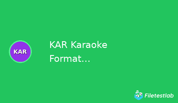 KAR Karaoke Format Resources