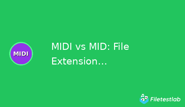MIDI vs MID: File Extension Equivalence