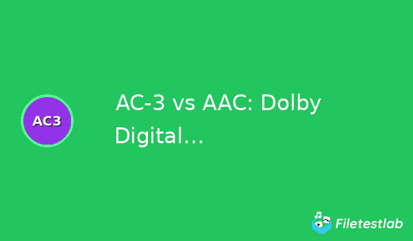 AC-3 vs AAC: Dolby Digital vs Modern Audio Compression